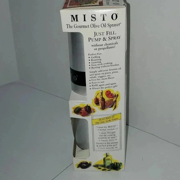 Misto The Gourmet Olive Oil Sprayer in Brushed Aluminum NWT - Picture 3 of 5